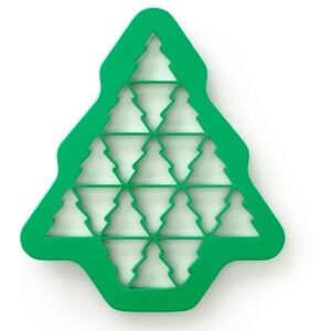 NEW Lekue Christmas Tree‎ Puzzle Cookie Cutter Nordstrom Baking Green Bakewear